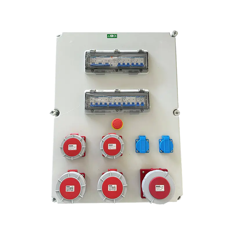 جعبه سوکت ضد آب صنعتی IP67 32A 380V – محفظه فولادی ضد زنگ